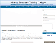 Tablet Screenshot of nirmalateacherstrainingcollege.com